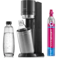 SodaStream Wassersprudler DUO Standard inkl. 2 Flaschen und Quick Connect Zylinder, titan