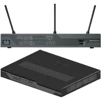 Cisco C896VA-K9, Ethernet-WAN, Gigabit Ethernet, Schwarz
