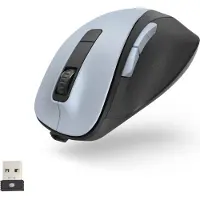 Hama MW-500 Recharge, rechts, Optisch, RF Wireless, 1600 DPI, Schwarz, Creme