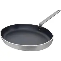 Vogue Aluminium Antihaft Teflon Platinum Plus Oval Bratpfanne 40cm