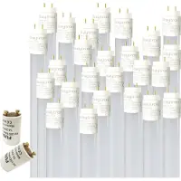 Aigostar 25x T8 LED Glas Röhre Tube Leuchtstoffröhre inkl. LED Starter 120cm Kaltweiß