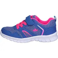Lico Kinder Klett Halbschuh blau pink weiße Laufsohle 29