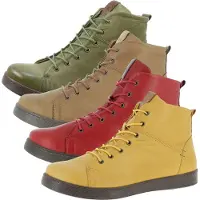 Andrea conti Damen Schnürboots Stiefeletten Leder 0342804, Größe:37 EU, Farbe:Rot