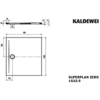 Kaldewei 353247983231 DW SUPERPLAN ZERO Mod.1532-5, 900 x
