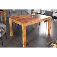 Riess Massivholz Esstisch PURE 120cm natur stone finish Sheeshamholz einzigartige Maserung Esszimmertisch Esstisch
