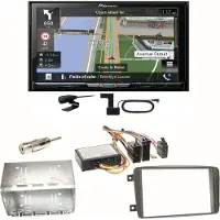 Pioneer AVIC-Z830DAB DAB+ USB Einbauset für Mercedes C-Klasse W203 CLK W208 W209