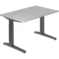 Hjh OFFICE PRO XTRA XB 12 GG - Grau 120 x 80 höhenverstellbar