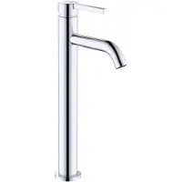 Kludi NOVA FONTE PURA Waschschüssel-Einhandmischer, Einlochmontage, Auslaufhöhe 240mm, ohne Ablaufgarnitur, 202980515, Farbe: Chrom