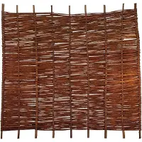 Tetzner & Jentzsch ASO Weidengeflechtzaun, geflochten auf Haselnußruten, 180 x 150 cm