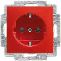 Busch-Jaeger Steckdose 1f rt glz Busch-balance SI UP m.BS