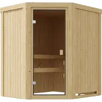 Karibu Innensauna Divna inkl. Saunaofen 3,6kW integr. Steuerung