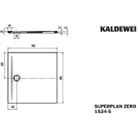 Kaldewei SUPERPLAN ZERO 1524-5, Duschwanne mit Wannenträger extraflach, 90x90cm, 352447983674