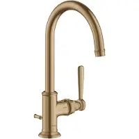 Hansgrohe Waschtisch-Einhebelmischer 210 Axor Montreux A 175mm, m Zugst.Abl.Gar., brush. bron