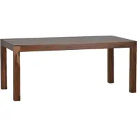 MiaMöbel Esstisch Lendra 160x90 cm Modern Massivholz Teak Hellbraun