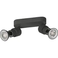 SLV PURI 2.0 Basic, Wand- und Deckenaufbauleuchte, 2 x max. 6W GU10, schwarz 1008241