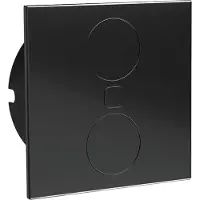 Doeco Einbausteckdose Duplex-Q, 1 Stk. Schukosteckdose, + USB-Charger, schwarz