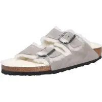 Birkenstock Uni Pantolette, grau(stonecoin (01401)), Gr. 36
