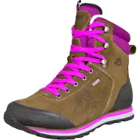 Guggen Mountain Damen Trekking-& Wanderstiefel mit Wolle Winterstiefel Braun