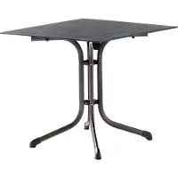Sieger 5130-30 Klapptisch Polytec (HPL) 80x80 cm Stahlgestell eisengrau / Tischplatte Polytec (HPL) Schiefer anthrazit