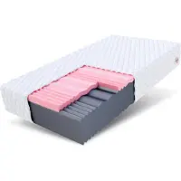 FDM Matratze 100x200 cm orthopädisch Kaltschaum HR-Schaum Visco Memory H4 ca. 29 cm Höhe atmungsaktiv Bezug waschbar für Allergiker SELECT MAX PLUS
