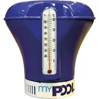MyPool Dosierschwimmer für 200 g Tabletten mit Thermometer