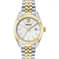 Versace VEKHA0625 Athletics silber gold Edelstahl Herren Uhr NEU