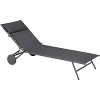 Lafuma Miami II Sonnenliege Stahl/Batyline Duo Obsidian