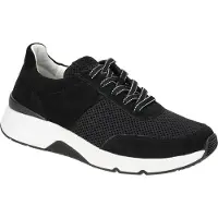 Gabor ROLLINGSOFT Damenschuhe - sportliche Schnür- Halbschuhe schwarz