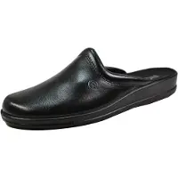 Rohde Hausschuhe Lekeberg 1552 Herren Black-Schuhgröße 47