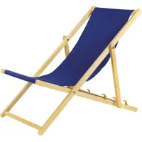 Sonstiges Liegestuhl blau klappbar aus Holz-mit Absicherungssystem Klappstuhl Klappliege Sonnenstuhl Strandstuhl Holzklappstuhl Sonnenstuhl Gartenliegen