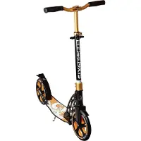 Globber SIX DEGREES Aluminium Scooter mit Klappmechanismus und Ständer, 230/215 mm, ABEC 7, höhenverstellbar, , gold