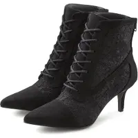 LASCANA Schnürstiefelette Herbststiefelette, Stiefel, schwarz Größe 40
