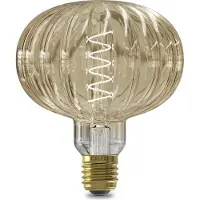 Calex LED Lampe E27, Flex Filament, Amber, 2000K Warmweißes Licht, Dimmbar