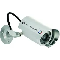 Smartwares 10.016.08 Kamera Attrappe CS22D, Patrone (Form), Innen & Außen, Silber, Aluminium, Wand- / Decken, 292 g