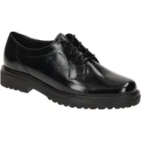 Gabor DAVOS Damenschuhe - elegante Schnür- Halbschuhe schwarz Elegant NEU