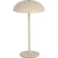 Arcchio LED-Akkutischleuchte Thenra, beige, Wandhalterung