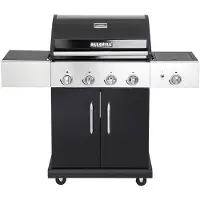 All'Grill IMPULS schwarz - 4 Brenner + Steakzone