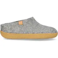 Tofvel Pantoffel Unisex Slipa Grau Wollfilz