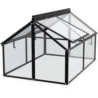 Vitavia Frühbeet "Gaia Jumbo" schwarz Frühbeet (119 x 83 x 72 cm) 3 mm ESG