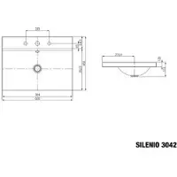 Kaldewei 904107203030 Aufs.-WT SILENIO Mod.3042, 600 x 460,