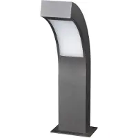 LUCANDE LED-Sockelleuchte Lennik, 40 cm, anthrazit, Metall