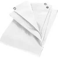 ZILL Gewebeplane 4 x 5 m weiß 180g|m² 450405