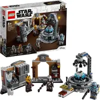LEGO 75319 Star Wars Die mandalorianische Schmiede der Waffenschmiedin, Bauset mit 3 Minifiguren, Spielzeug für Kinder ab 8 Jahren, Geschenkidee