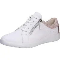 Waldlaufer Schnürhalbschuhe in weiss/weiss kombi, Gr. 8.5