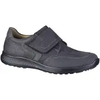 Jomos Herren Leder Slipper schwarz, Textilfutter, Aircomfort Fußbett
