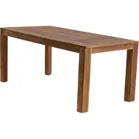 DELUKE Gartentisch PRAGUE - Akazie, Akazienbraun, 180x90x77cm | Terrassentisch Wetterfest Outdoor Tisch