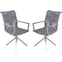 Garden Pleasure Drehstuhl RUBIERA, 2er Set