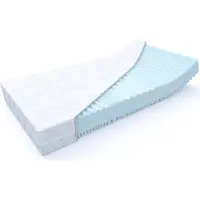 MSS e.K. Aqua Deluxe - 7 Zonen Wellness Matratze - 120 x 220 cm | Höhe 21 cm (Kernhöhe ca. 19 cm) | Härtegrad H4 & H5 | Kaltschaummatratze