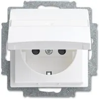 Busch-Jaeger 20 EUKNB-914, Typ F, 2P+E, Weiß, 250 V, 16 A, 51 mm