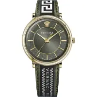 Versace Herren Uhr Armbanduhr V-Circle VE5A01621 Leder
